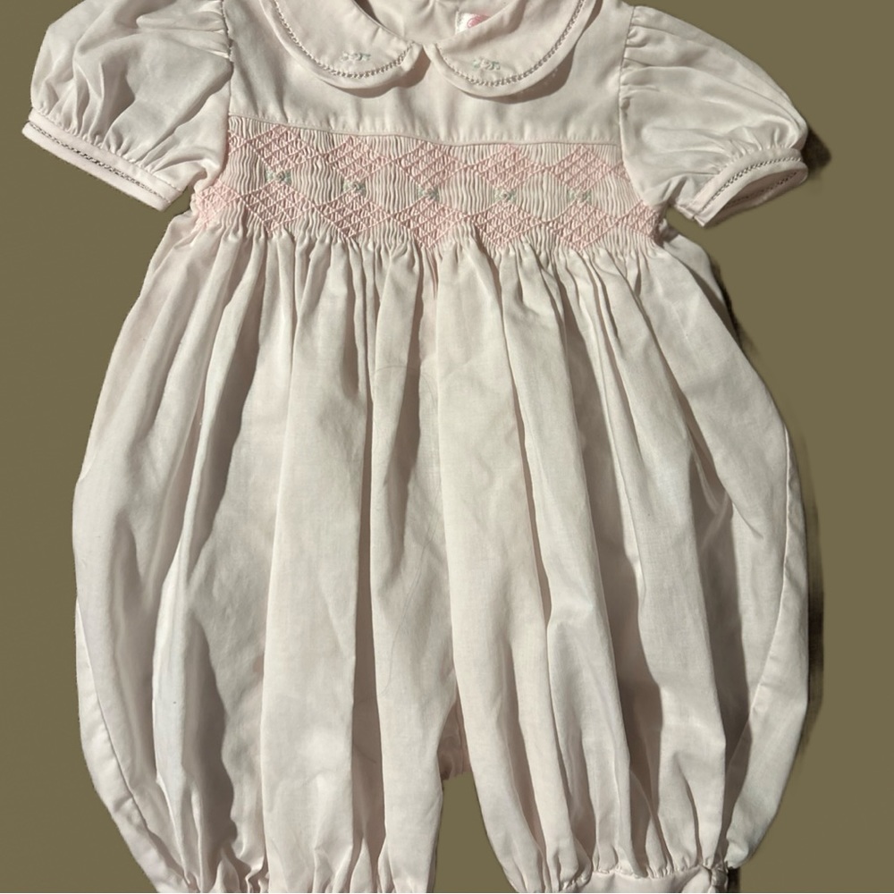 Petit Ami Baby Girl Formal Handmade Bodysuit